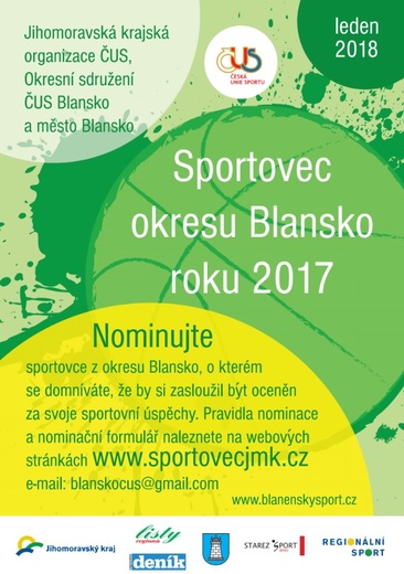 Leták sportovec 2017